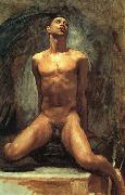 John Singer Sargent Nude Study of Thomas E McKeller painting